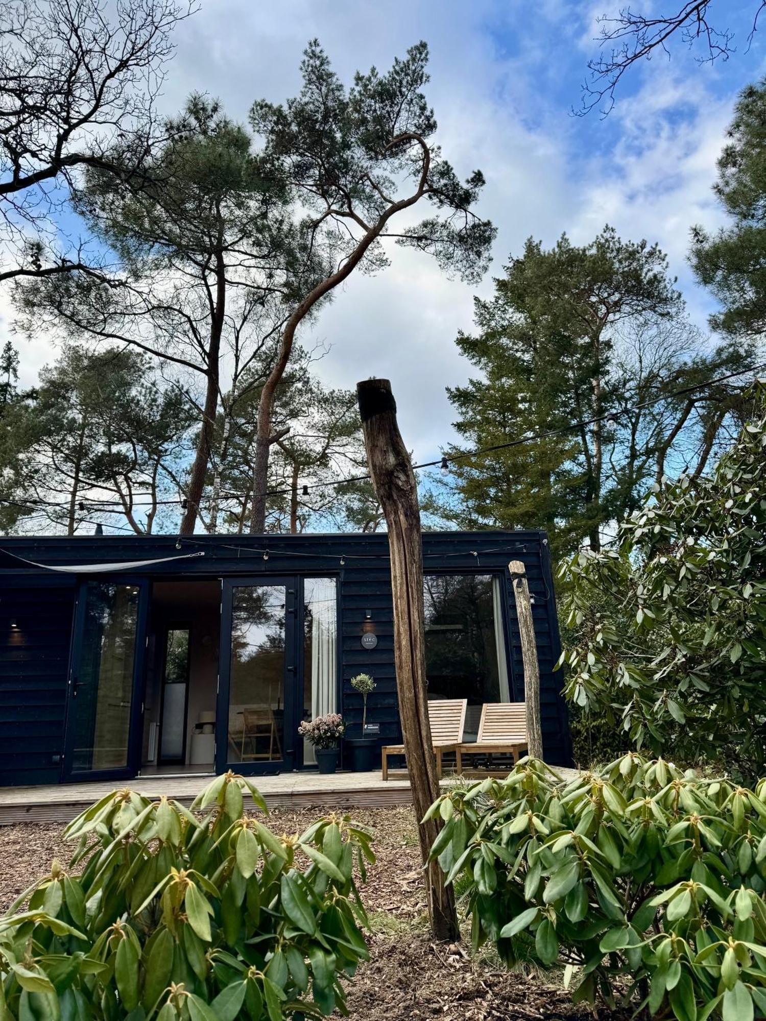 Luxe Tiny House Stec Midden Op De Veluwe In Nunspeet Villa Exterior foto